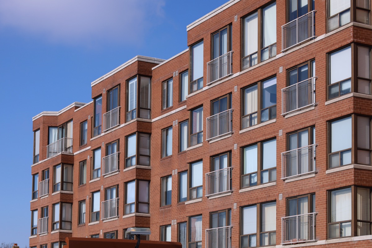 Phased commercial repointing on a Baltimore multi-family building